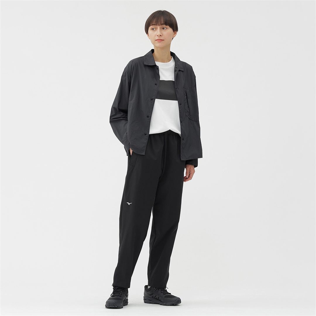 【MARGARET HOWELL】ウォーターリパレントストレッチパンツ ブラック M