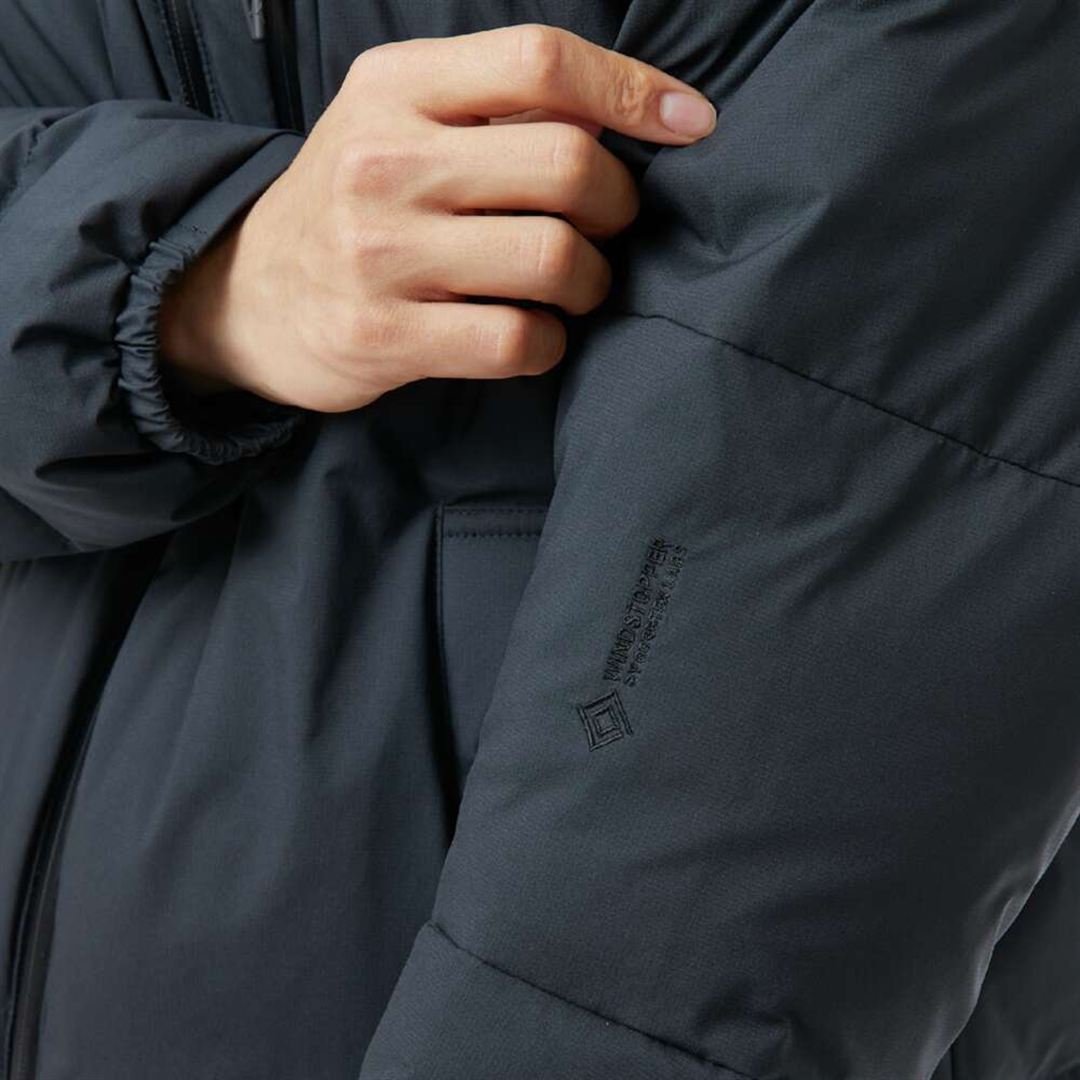【吸湿発熱】WINDSTOPPER ダウラギリライトダウンジャケット ブラック M