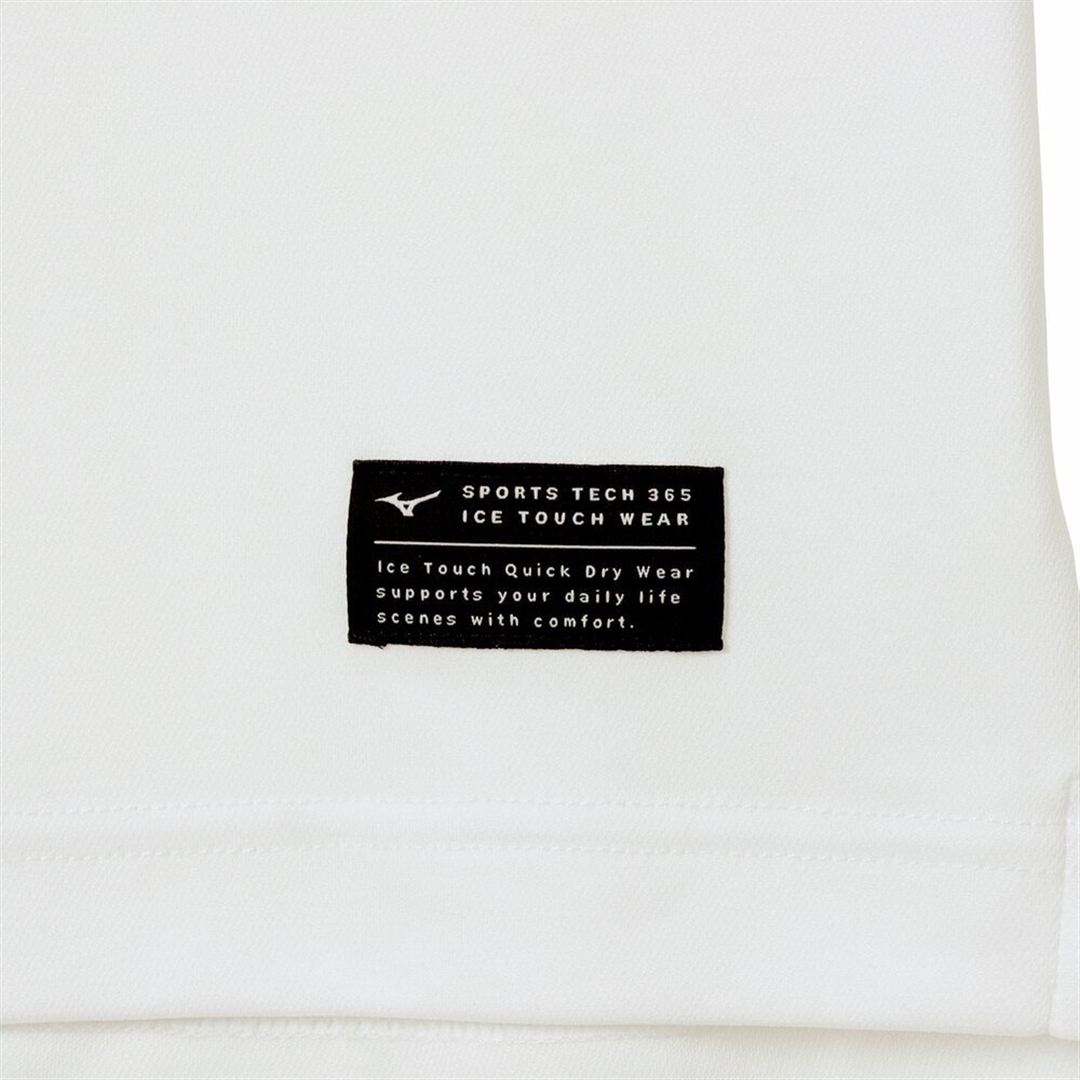 【ミズノ直営限定／接触冷感】アイスタッチTシャツ ホワイト XL