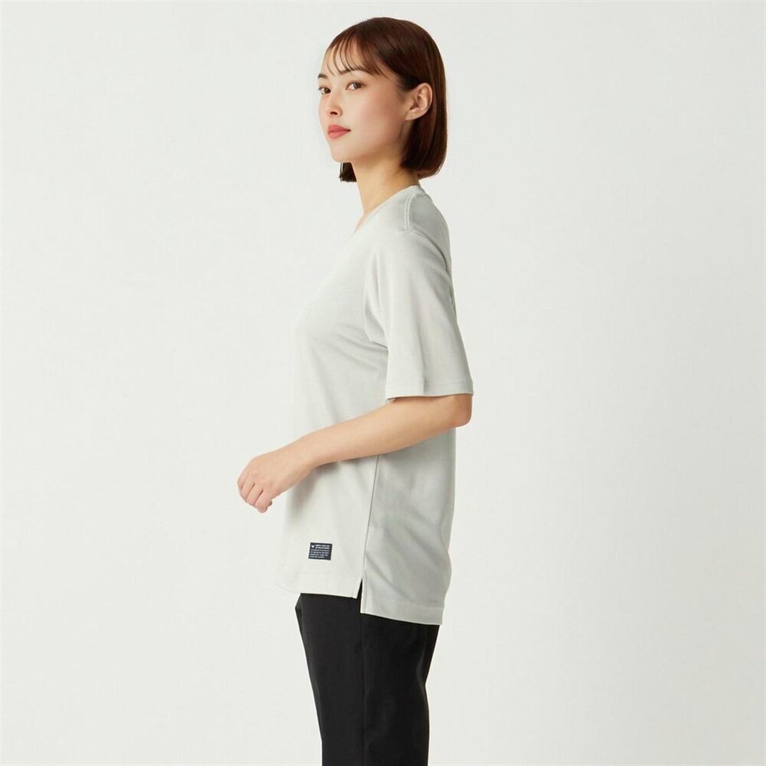 【ミズノ直営限定／接触冷感】アイスタッチTシャツ シルバーグレー XL