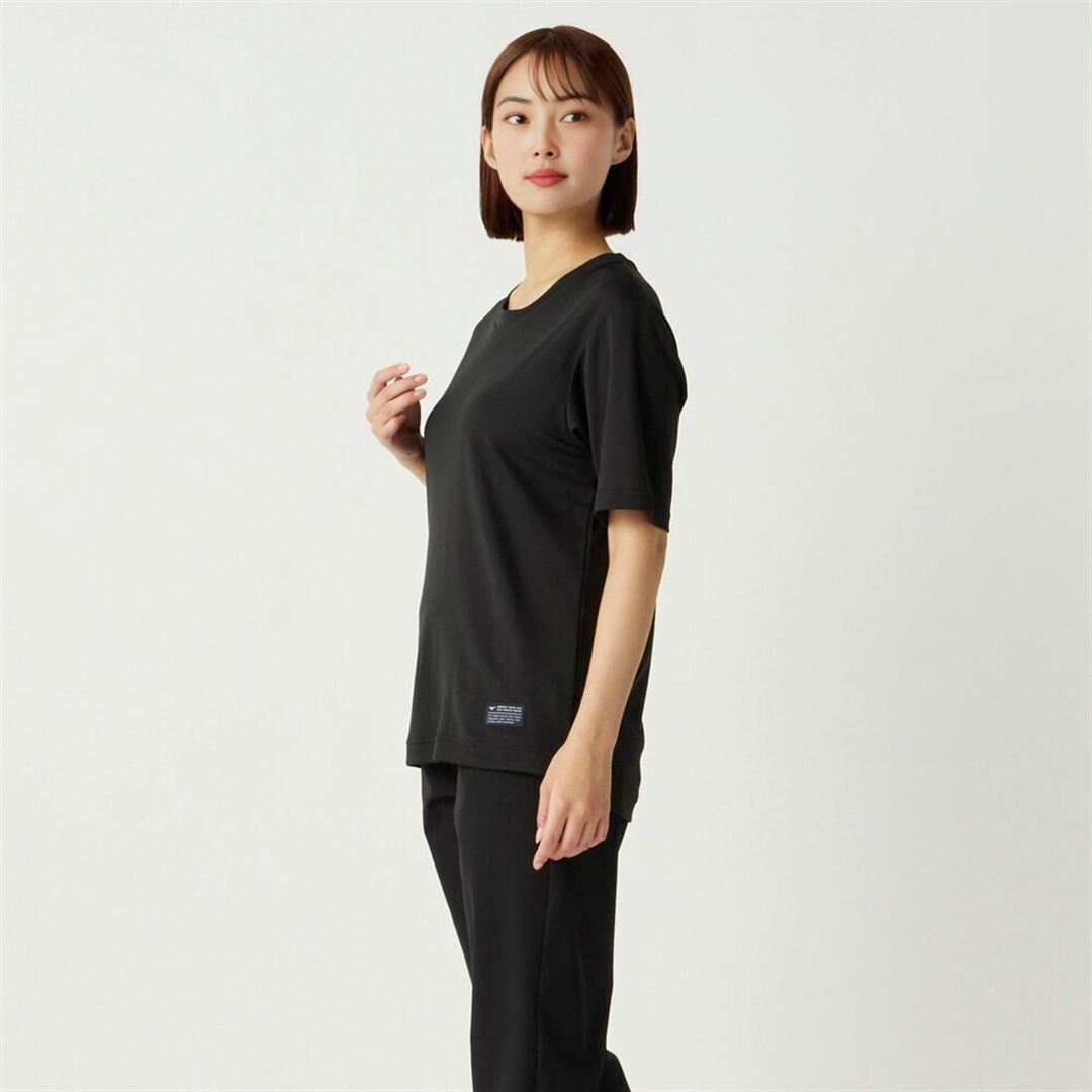 【ミズノ直営限定／接触冷感】アイスタッチTシャツ ブラック XL