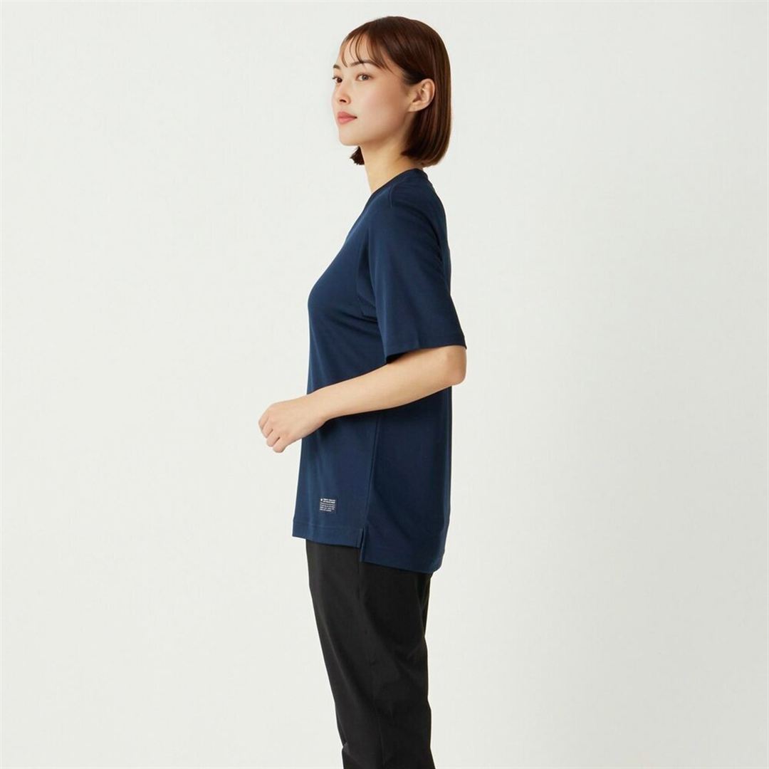 【ミズノ直営限定／接触冷感】アイスタッチTシャツ ネイビー XL
