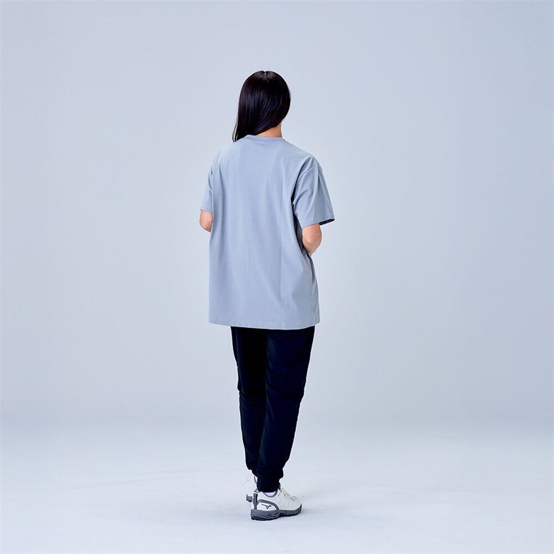 ハイストレッチ クルーネック半袖シャツ（レギュラーシルエット） グレー XL