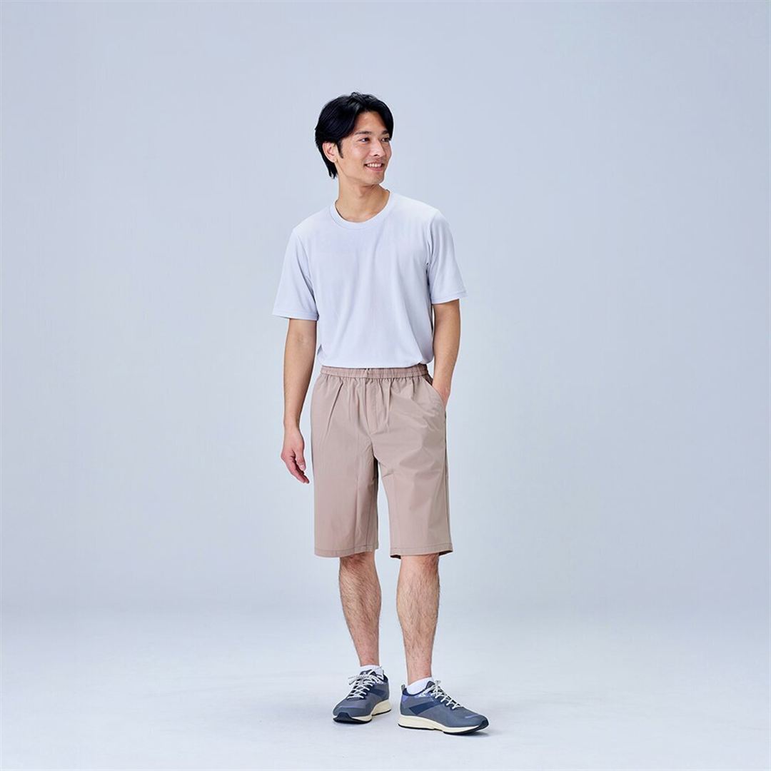 【接触冷感】アイスタッチハーフパンツ ベージュ XL