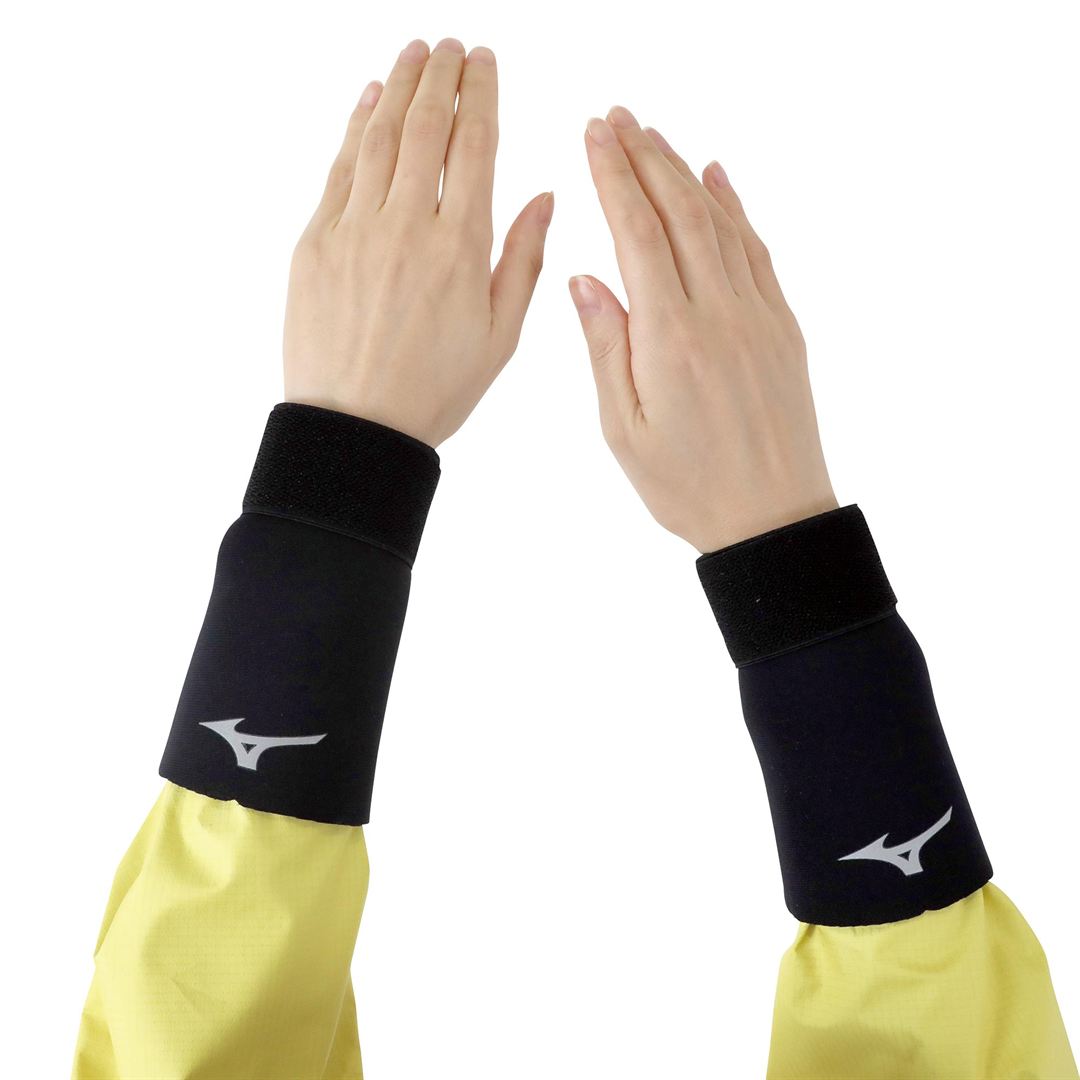 雨対策リストバンド(2個入り) ブラック XL