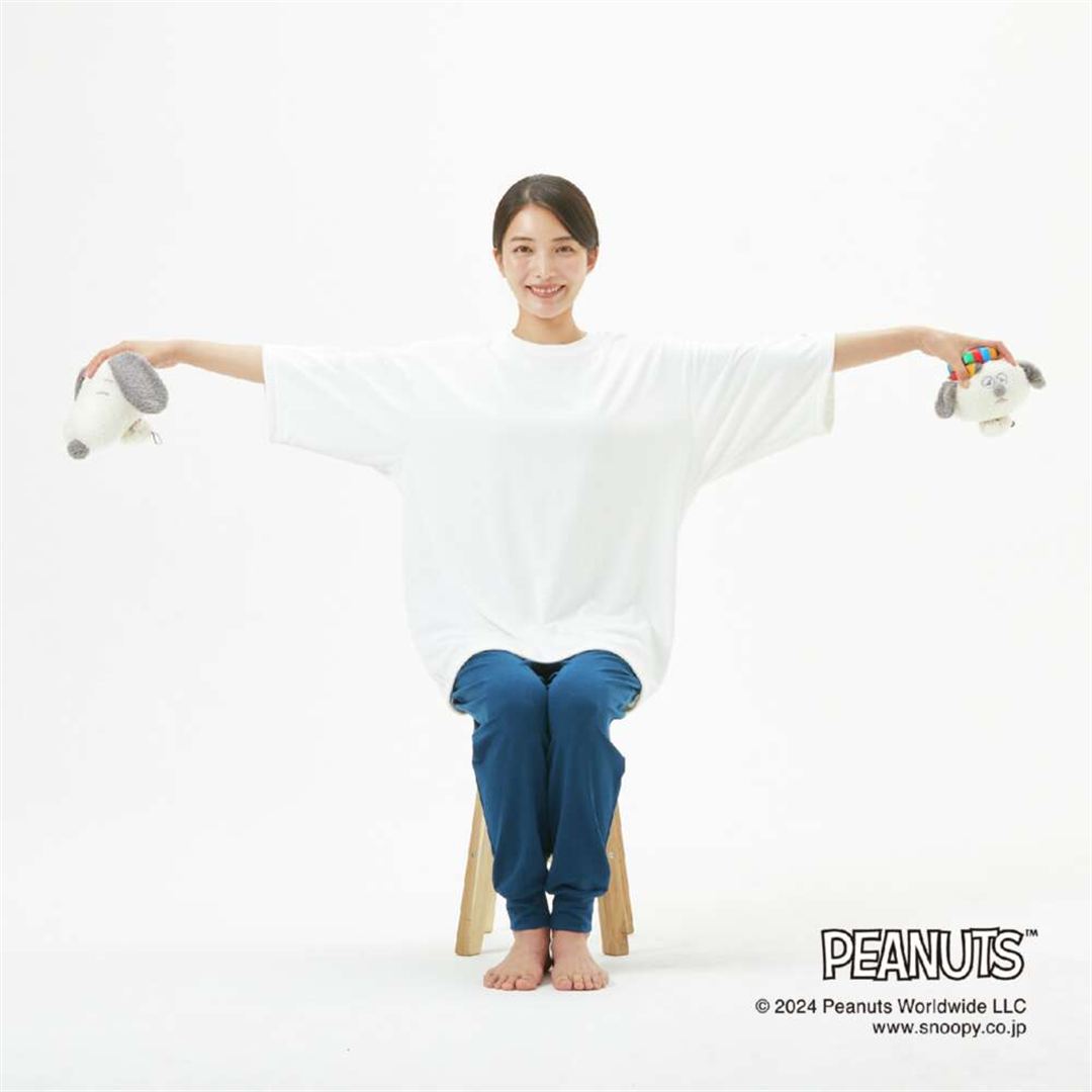 【PEANUTS】ボルレッチ スヌーピー＆オラフ オフホワイト