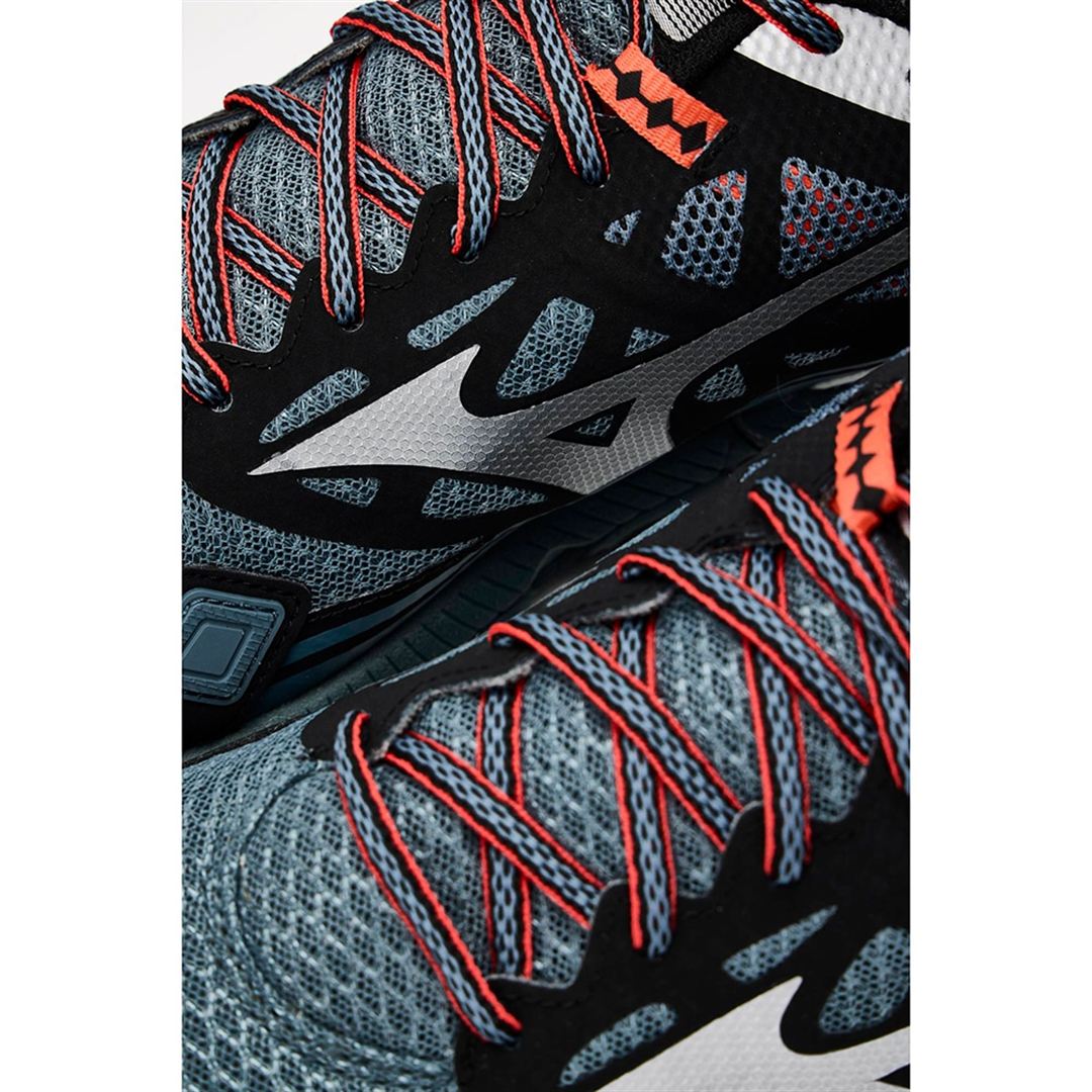 WAVE DAICHI LS エメラルドグリーン×シルバー×コーラルピンク 23.0