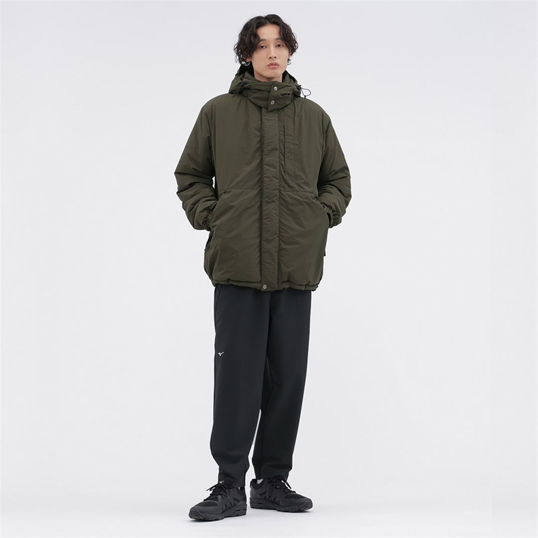 【MARGARET HOWELL】ウォーターリパレントタスランナイロンリップジャケット DK.カーキ M