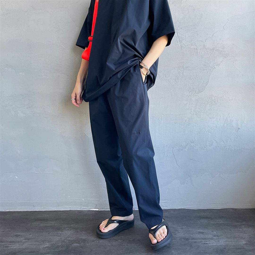 【JEANS FACTORY】ウォーターリパレントストレッチウーブンパンツ ネイビー XL