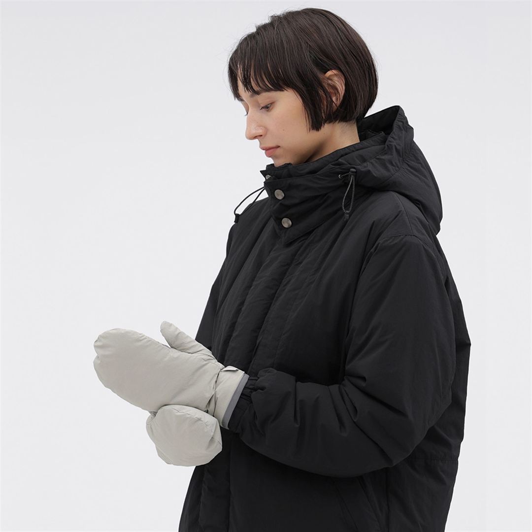 【MARGARET HOWELL／吸湿発熱】WINDSTOPPER ブレスサーモグラブ LT.グレー S-M
