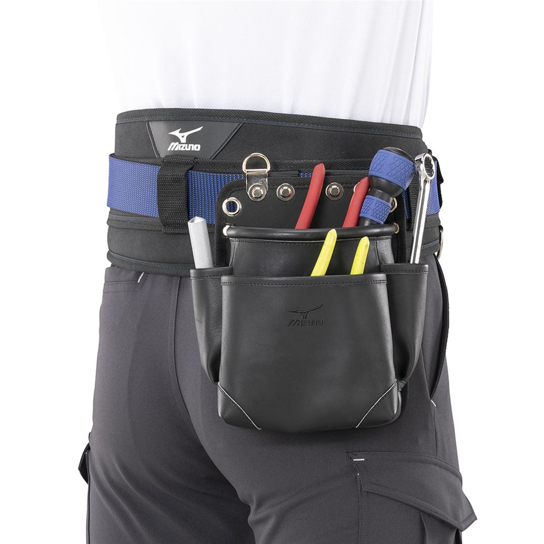 【ミズノ公式オンライン限定】グラブレザー工具袋 ブラック