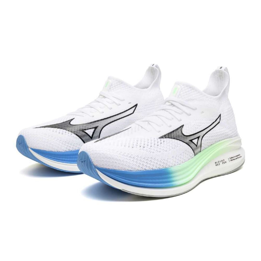 MIZUNO NEO ZEN(ランニング) ホワイト×ブラック×ブルー 25.0