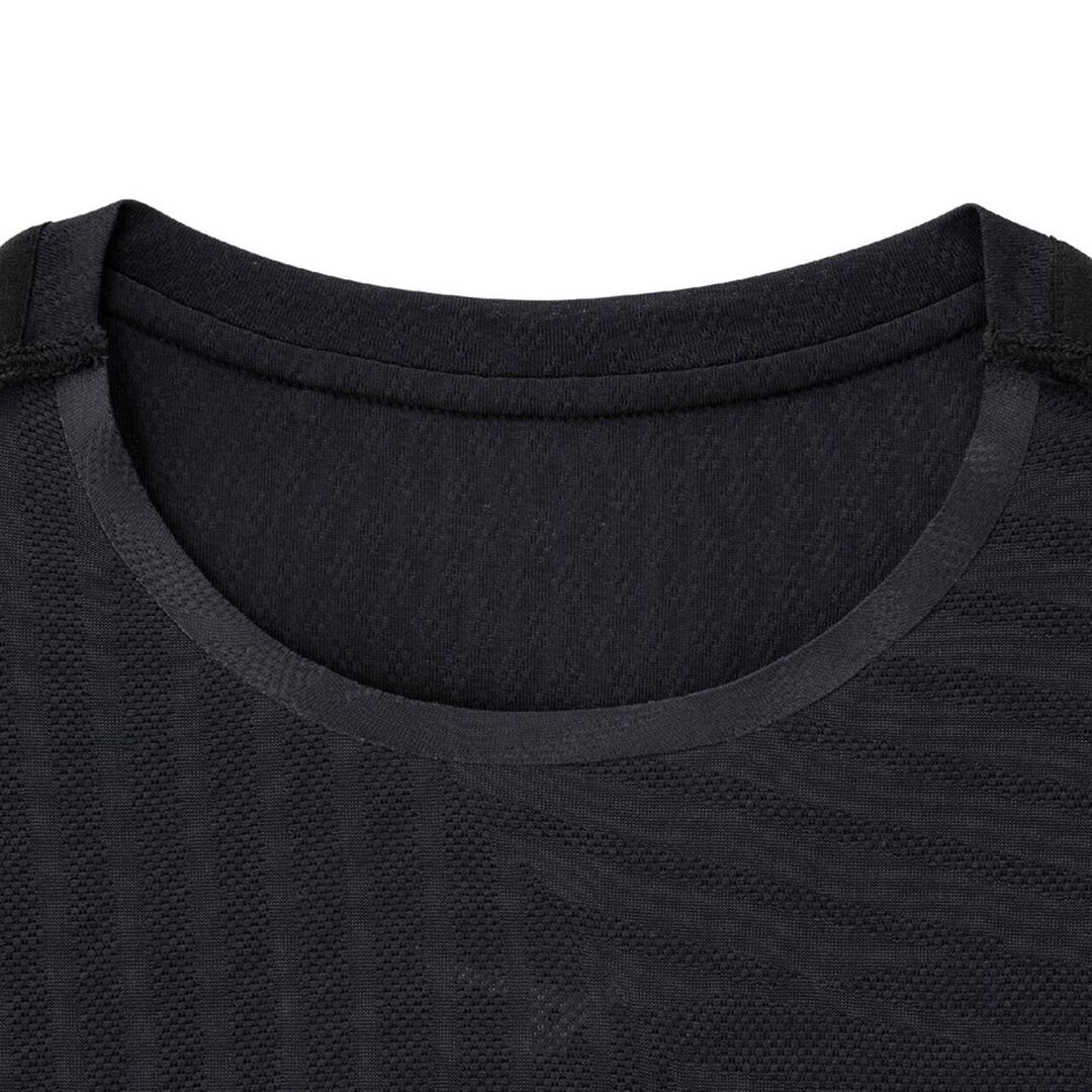 クイックドライ ジャカード Tシャツ ブラック S