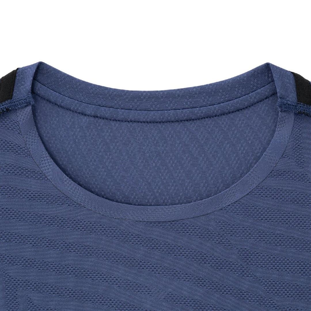 クイックドライ ジャカード Tシャツ エステートブルー XL