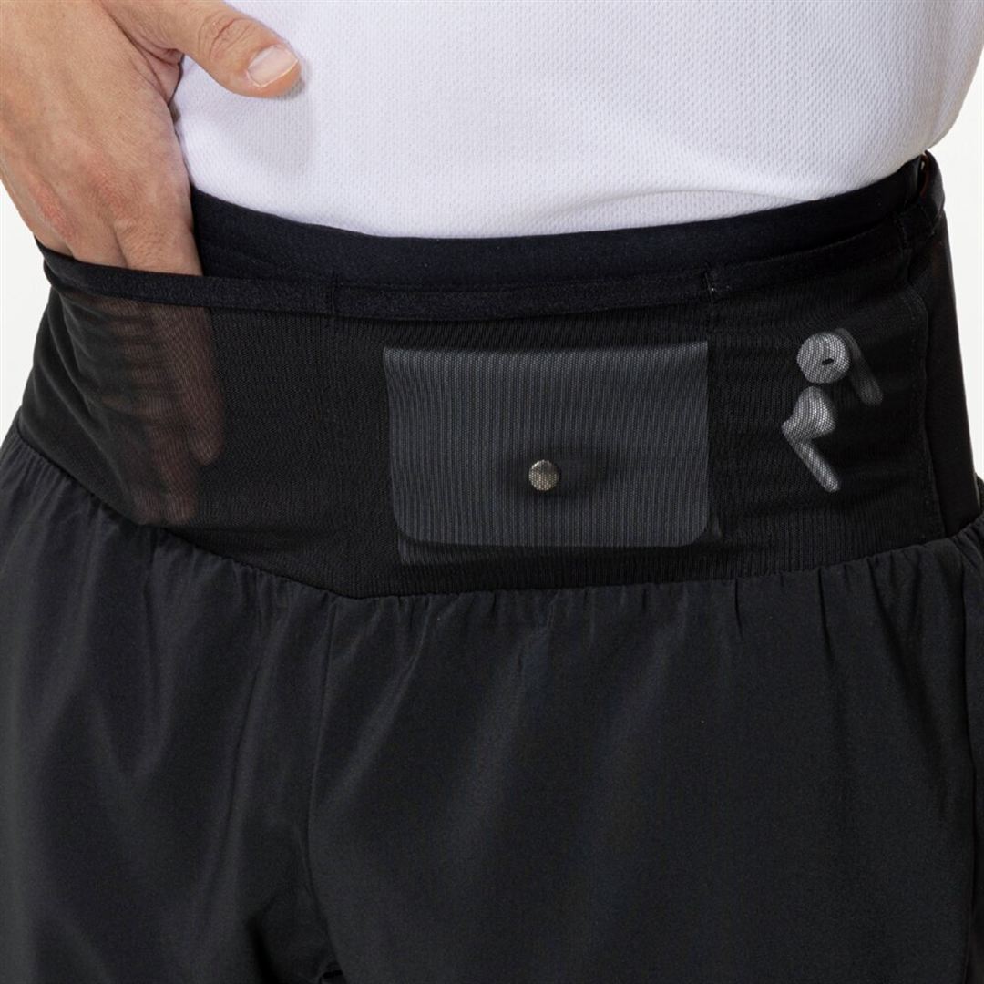 ランニング マルチポケットパンツ 6インチ ブラック XL