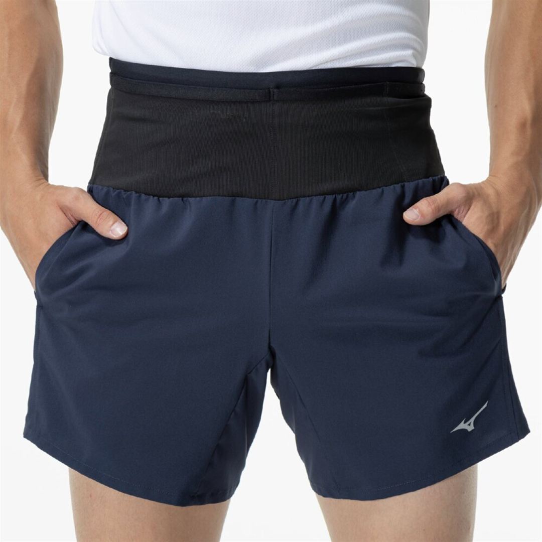 ランニング マルチポケットパンツ プラス 7インチ ネイビー XL