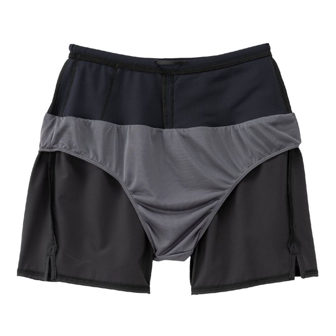 【ミズノ直営限定】ランニング マルチポケットパンツ プラス 7インチ(インナー付) ブラック XL