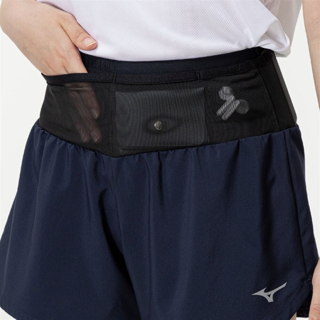 ランニング マルチポケットパンツ 4インチ ネイビー XL