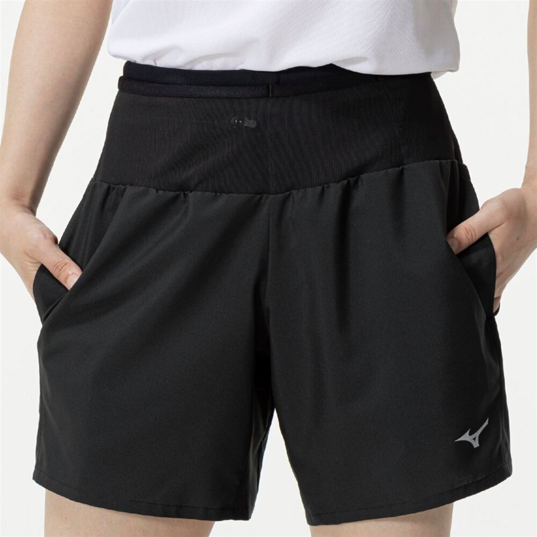 ランニング マルチポケットパンツ プラス 6.5インチ ブラック S