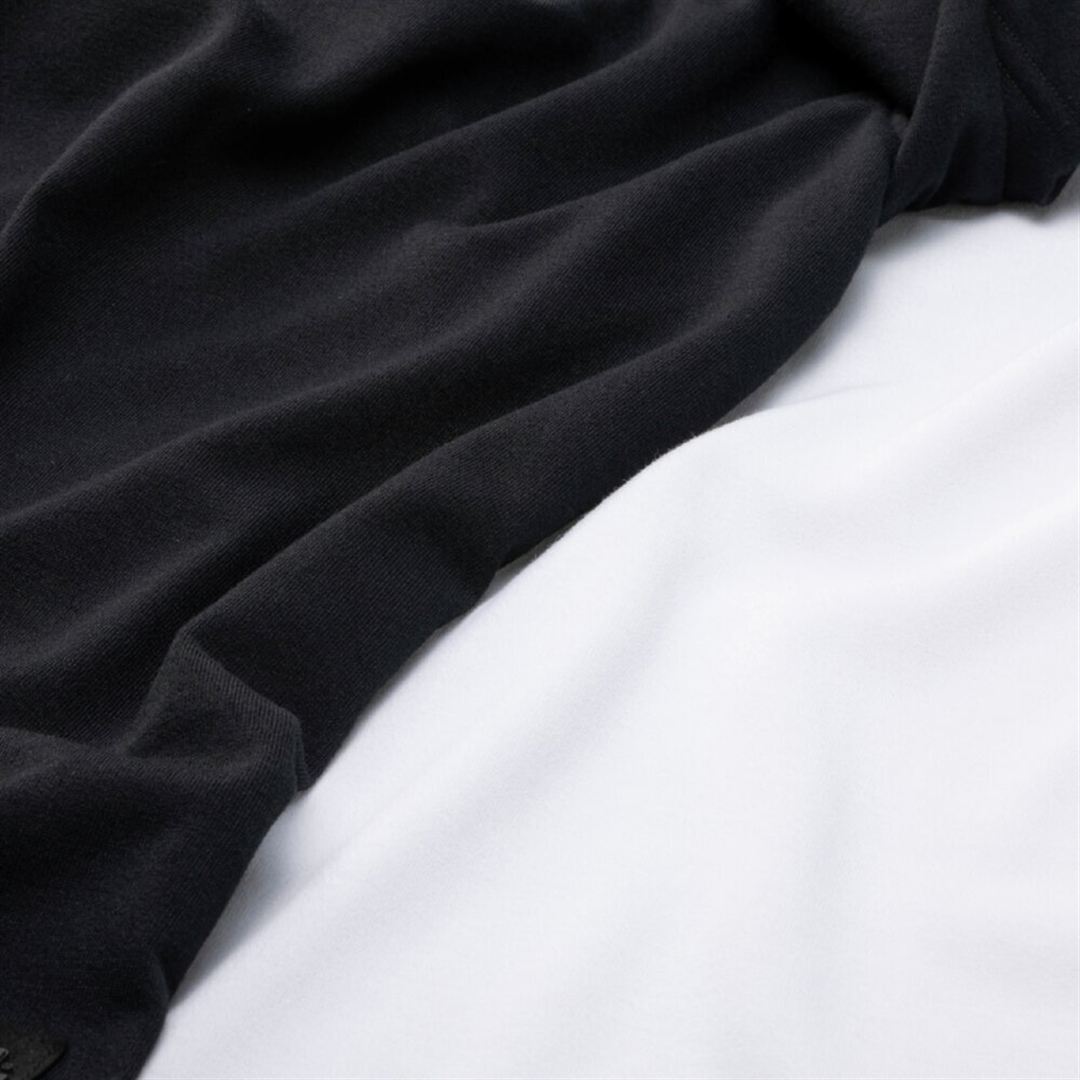 モレリア 2枚セットTシャツ MADE IN JAPAN ブラック×ホワイト S