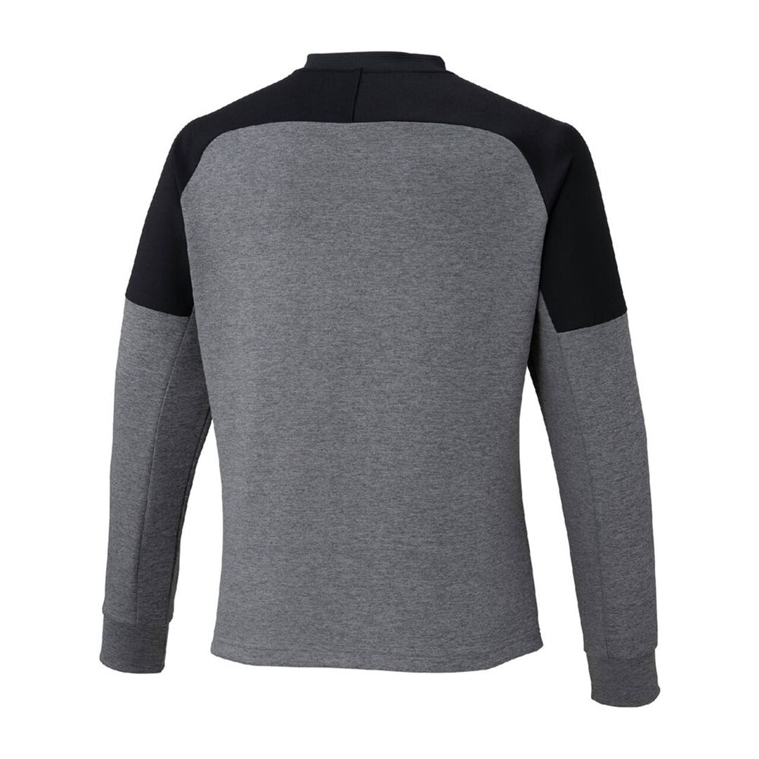 ストレッチクルーネックシャツ グレー M