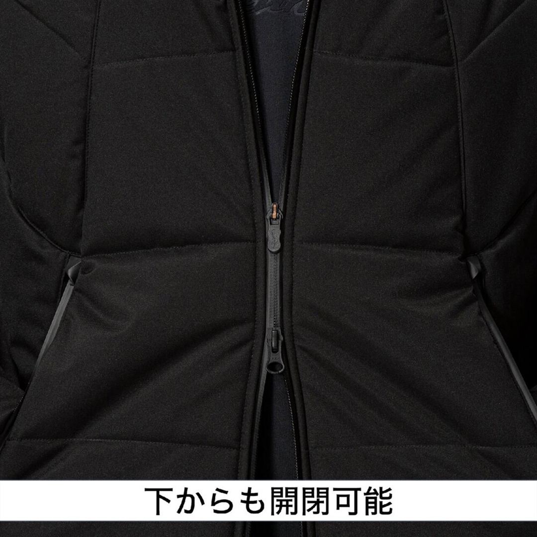 【ミズノプロ／保温素材／吸湿発熱】テックフィルブレスサーモロングコート ブラック S
