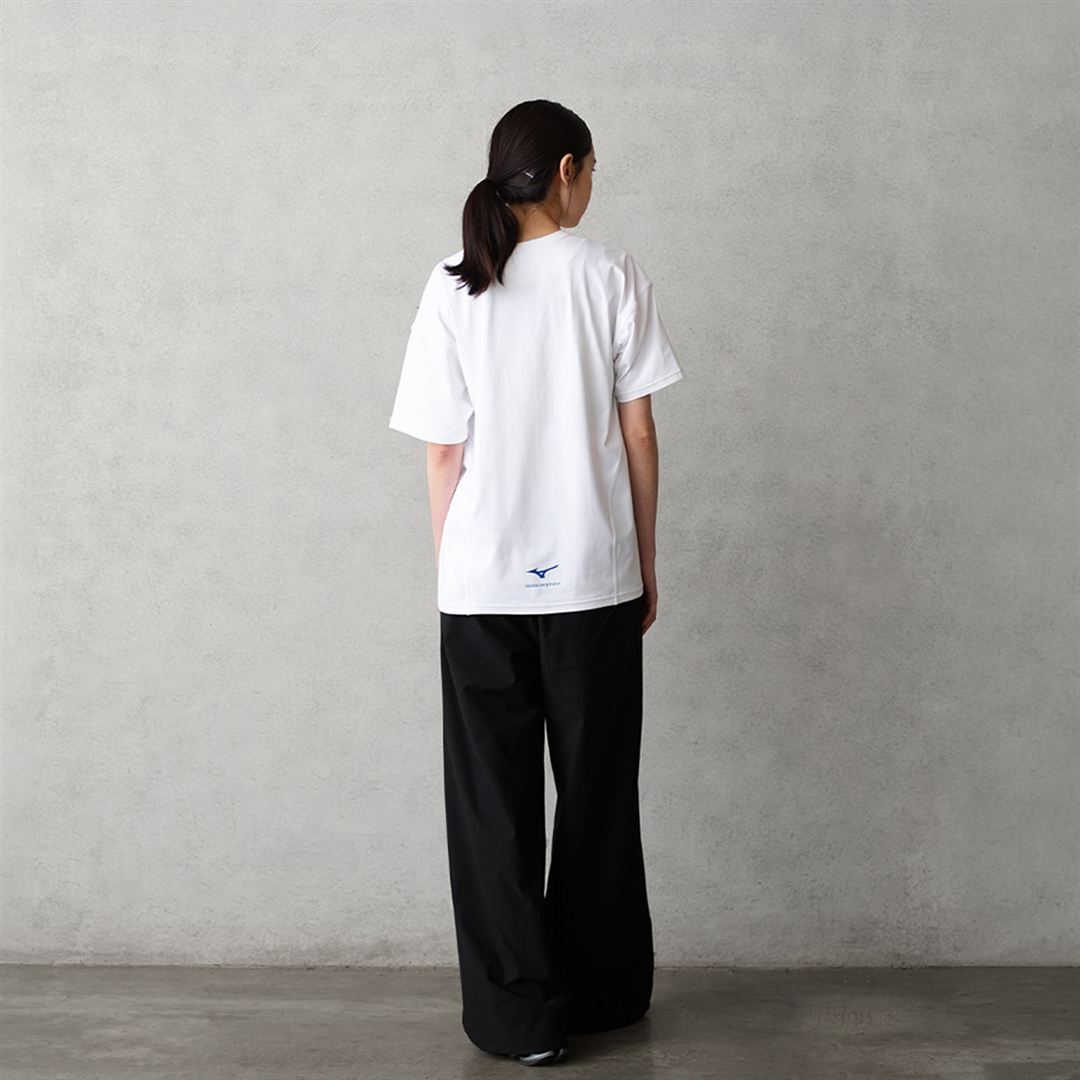 【ニコライ バーグマン】グラフィックTシャツ ホワイト×ブルー S