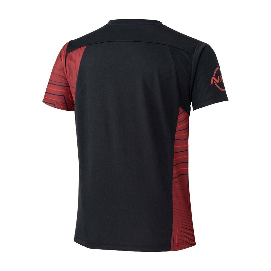 N-XT グラフィックTシャツ ブラック×チャイニーズレッド S
