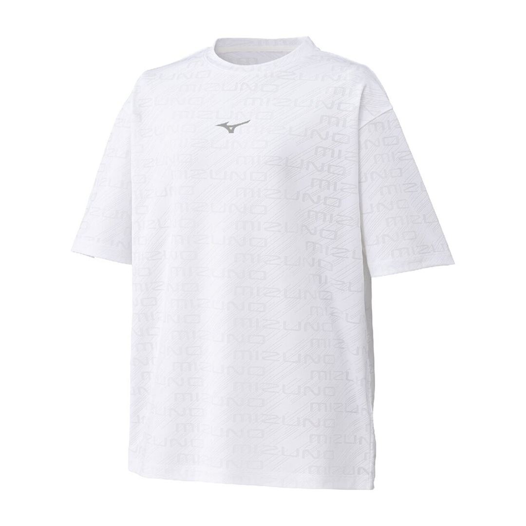 【ミズノ直営限定】シアージャカードTシャツ(ワイドシルエット) ホワイト S