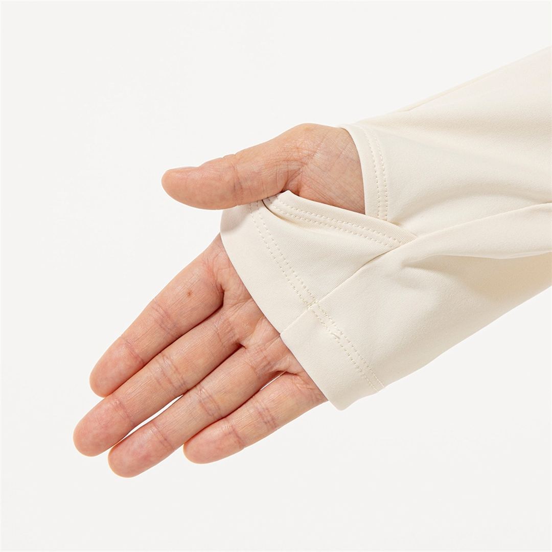 【ミズノ直営限定】ストレッチスムースフーディ ホワイトサンド S