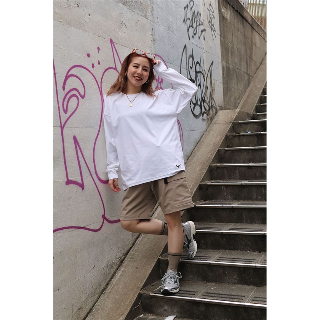 ルーズフィットTシャツ(長袖) ホワイト XS