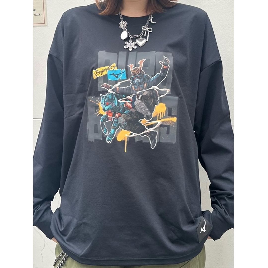 Dragon76ルーズフィットTシャツ(長袖) ブラック XL