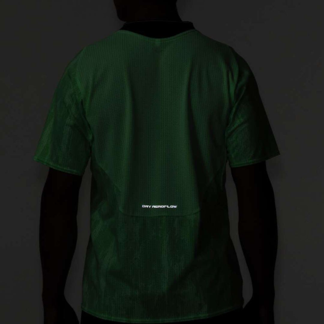 【汗処理／通気】ドライエアロフローラピッドTシャツ ネオミント XS