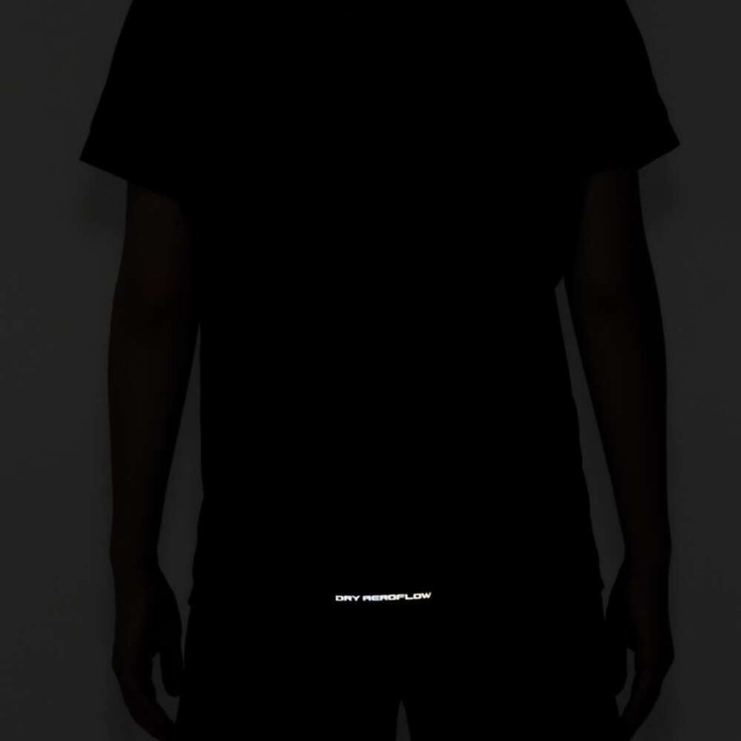【汗処理／通気】ドライエアロフローTシャツ(ワイドシルエット) ダークブルー S