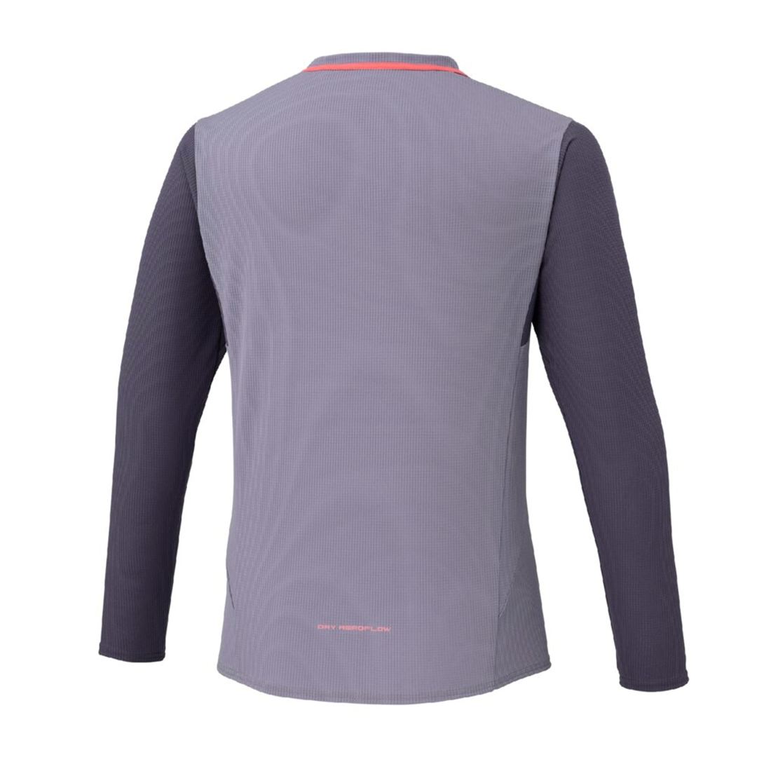 【汗処理／通気】ドライエアロフローTシャツ(長袖) グラナイトグレー XL