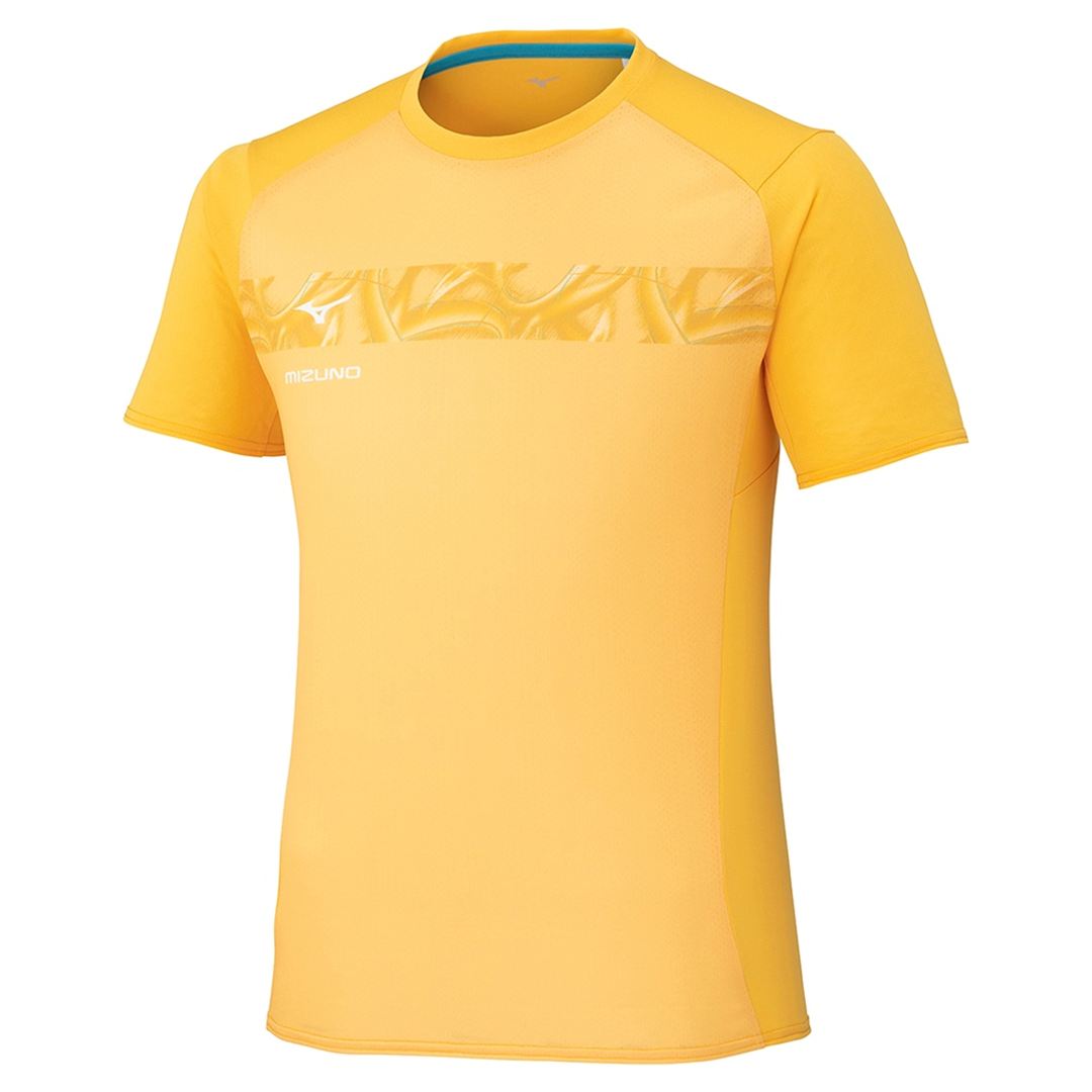 【汗処理／通気／軽量】ドライエアロフローライトTシャツ シトラスイエロー XL