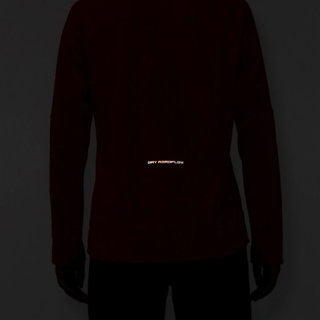 【汗処理／通気】ドライエアロフローTシャツ(長袖) カリプソピンク L