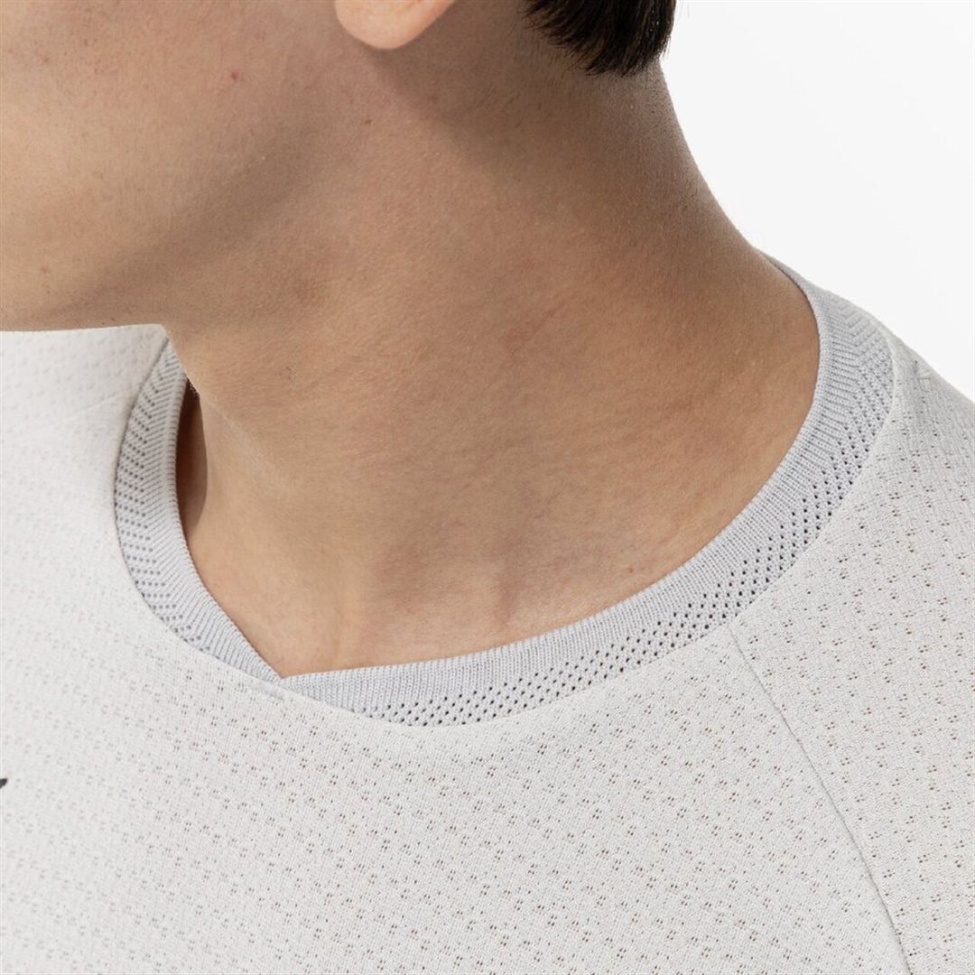 【汗処理／通気】ドライエアロフロージャカードTシャツ シルバーバーチ S