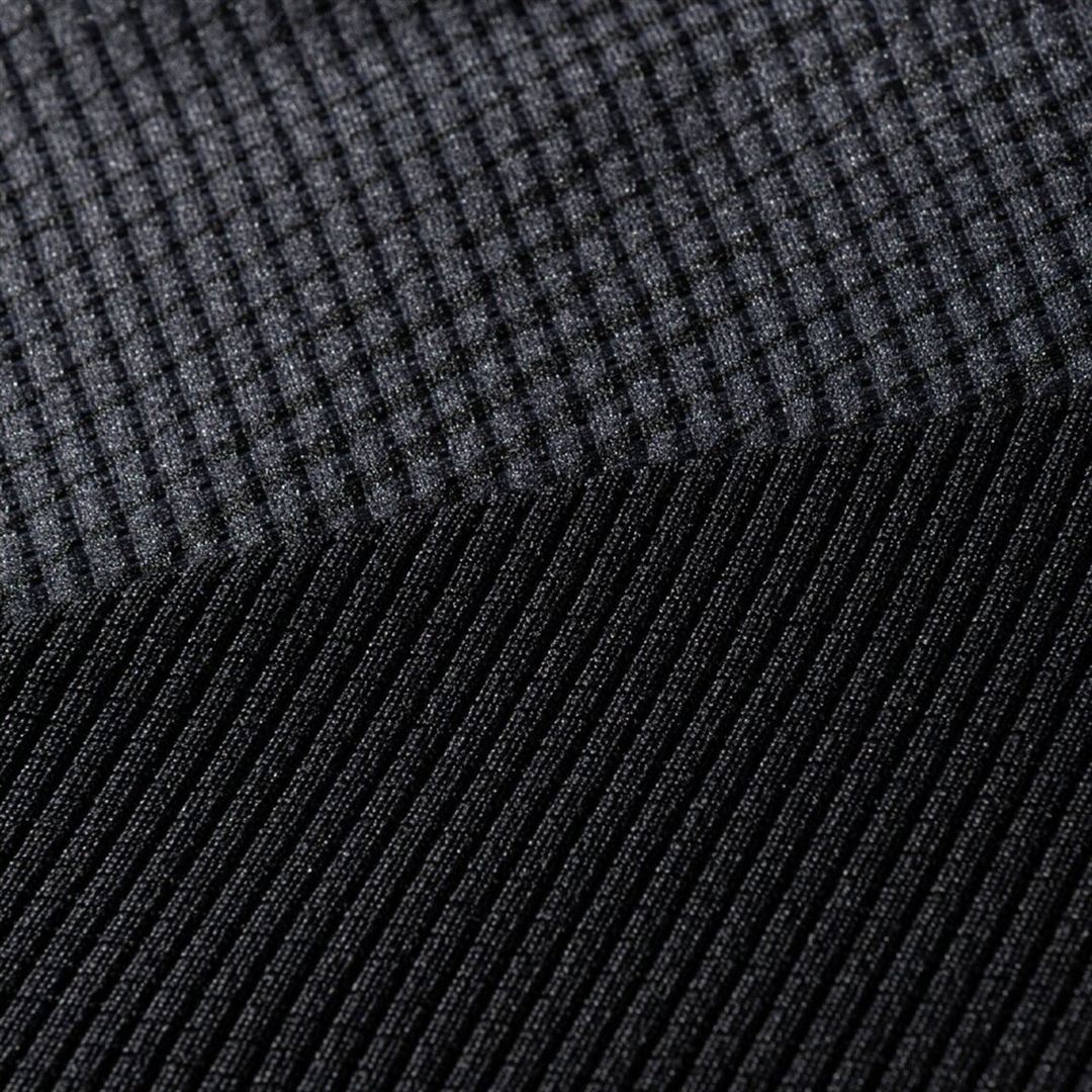 【汗処理／通気】ドライエアロフローTシャツ(長袖) ブラック S