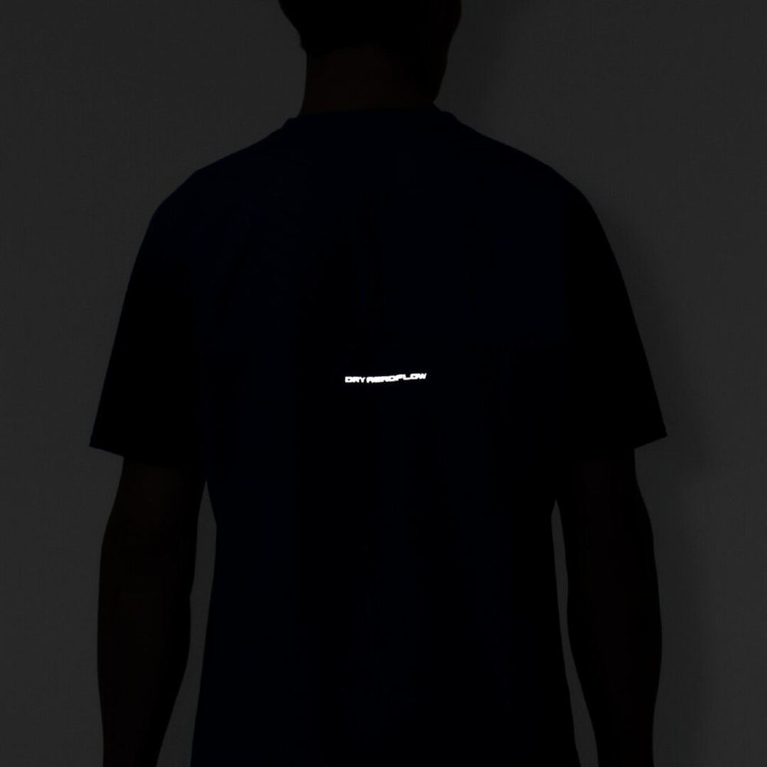 【汗処理／通気】ドライエアロフローTシャツ ダズリングブルー S
