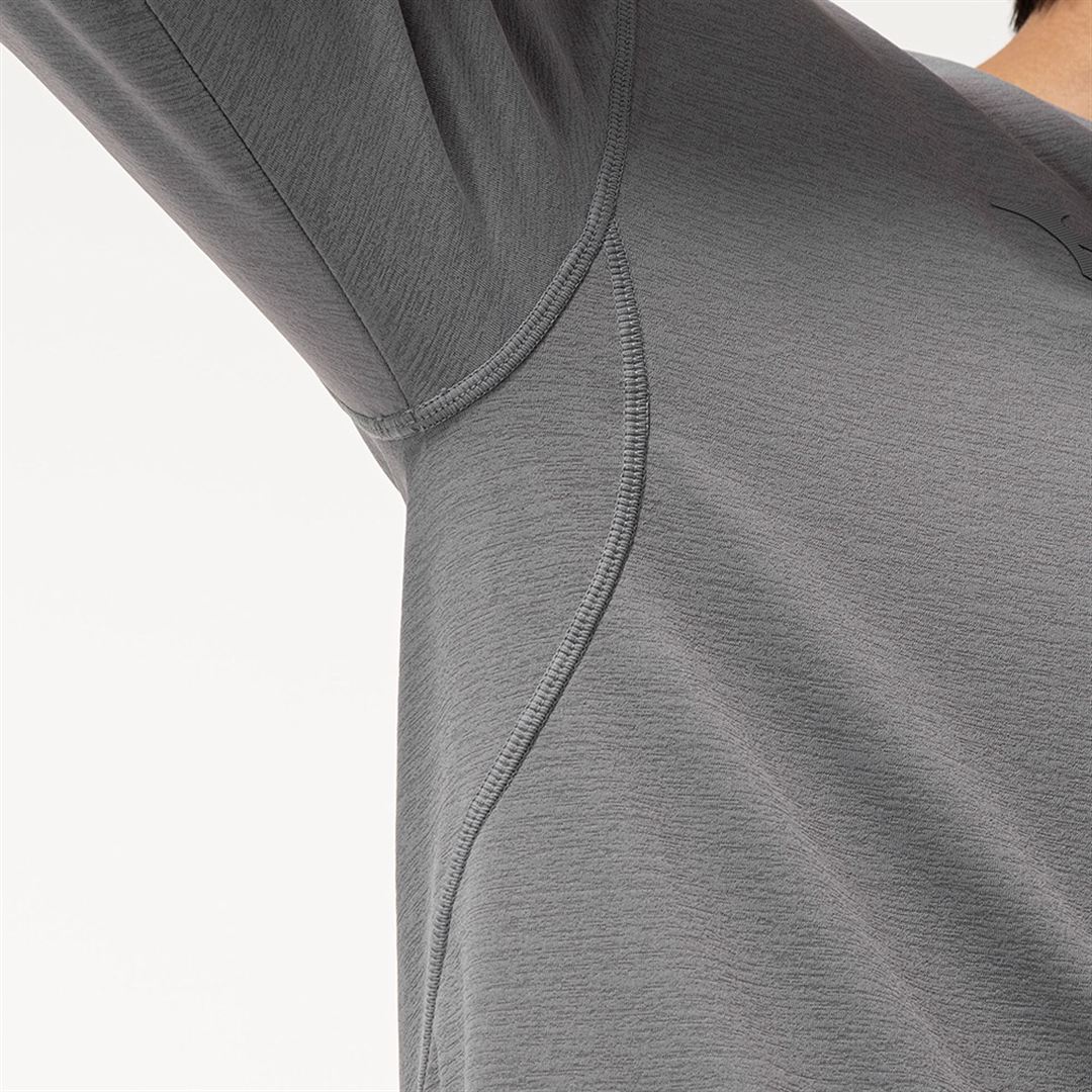 ストレッチソフトドライTシャツ(長袖) フロストグレー XL