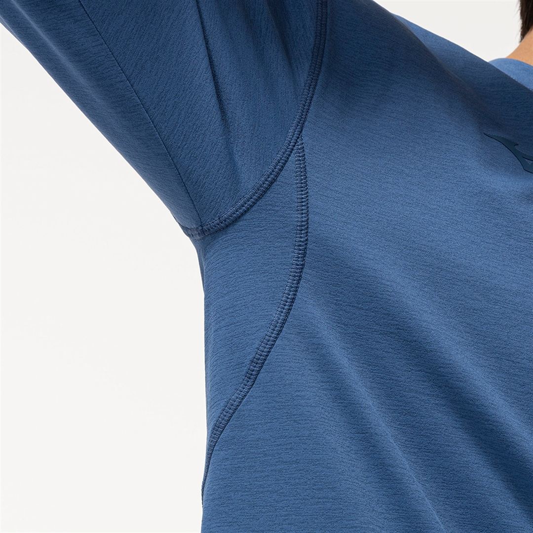 ストレッチソフトドライTシャツ(長袖) ステラーブルー S