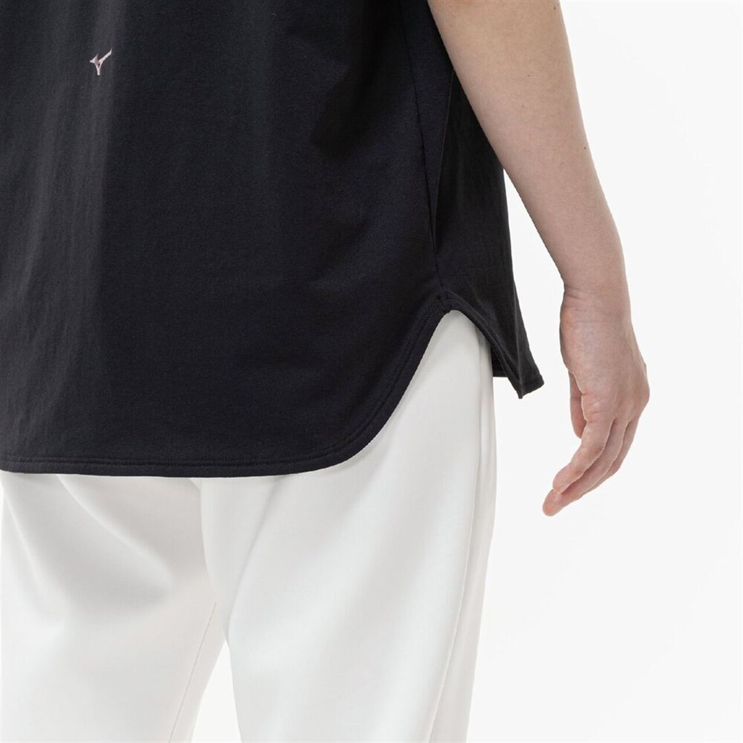 ストレッチソフトドライTシャツ(ワイドシルエット) ブラック S