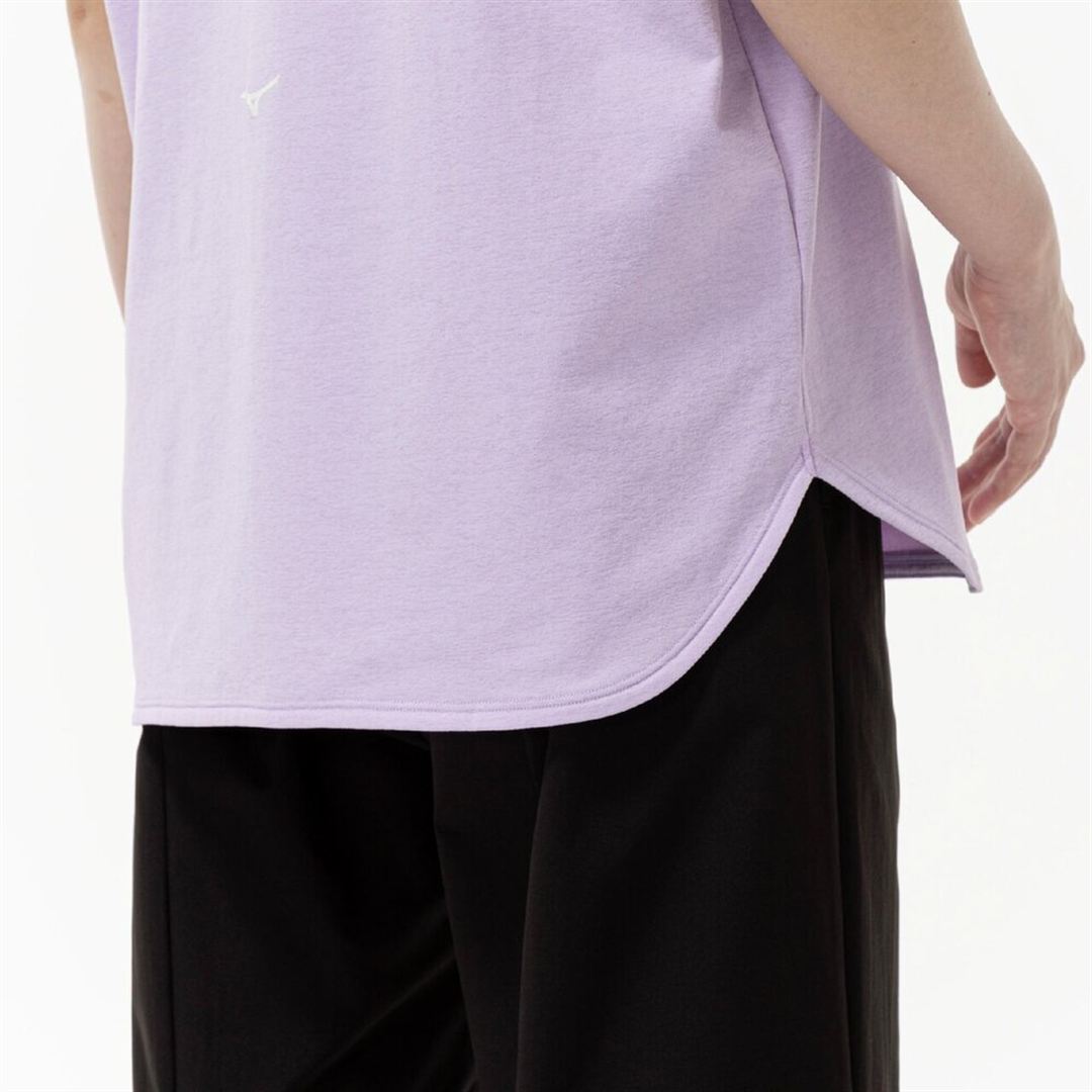 ストレッチソフトドライTシャツ(ワイドシルエット) ペールパープル M