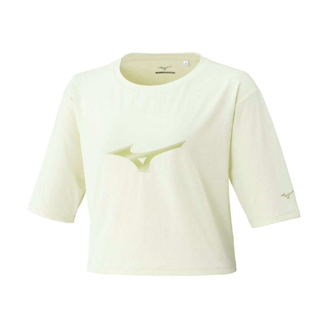 ストレッチソフトドライクロップドTシャツ(ワイドシルエット) ソフトサンドイエロー XL