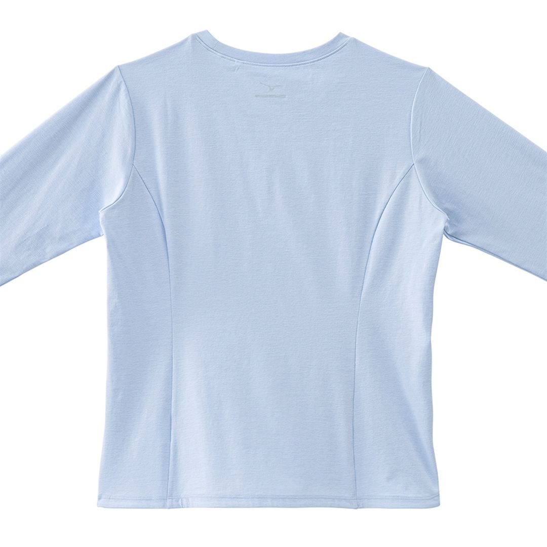 ストレッチソフトドライTシャツ(長袖) ペールブルー XL