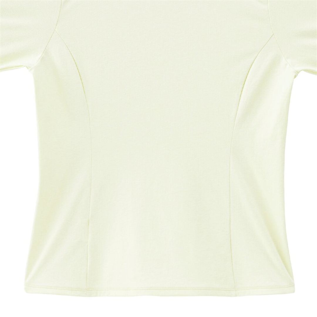 ストレッチソフトドライTシャツ(長袖) ソフトサンドイエロー S