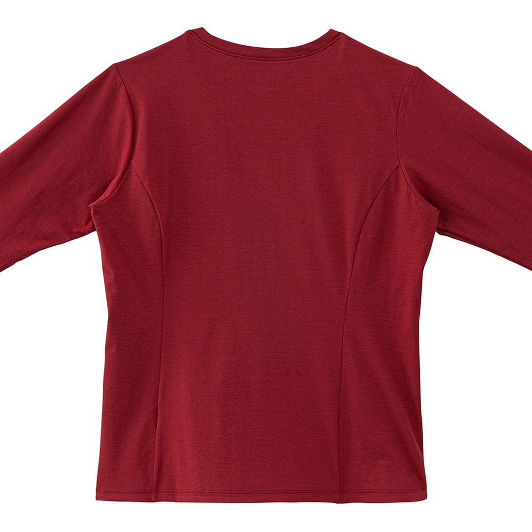ストレッチソフトドライTシャツ(長袖) ルバーブレッド S