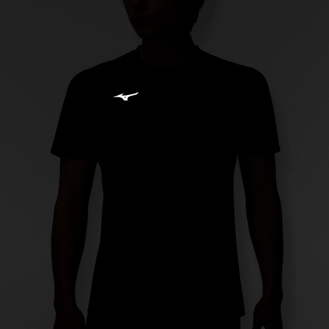 【汗処理／通気】ドライエアロフローTシャツ ブラック S
