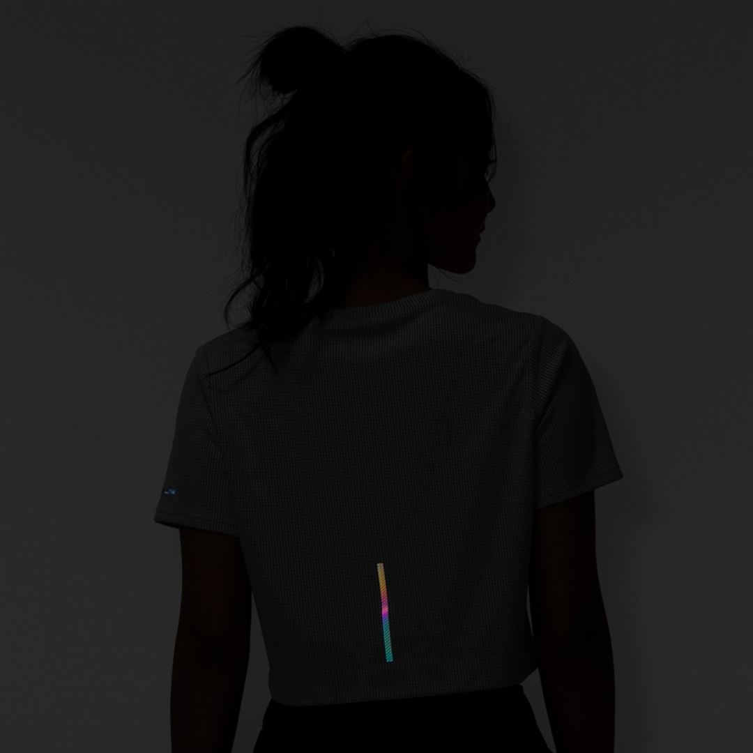 【汗処理／通気】ドライエアロフロークロップドTシャツ スノーホワイト XL